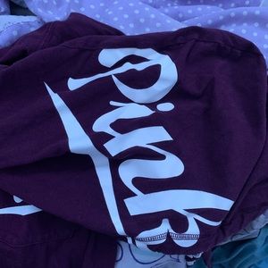 Wine Colored PINK Victoria Secret HoodedSweatshirt